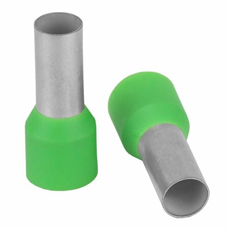 PACER GROUP Pacer Green 6 AWG Wire Ferrule - 12mm Length - 10 Pack TFRL6-12MM-10